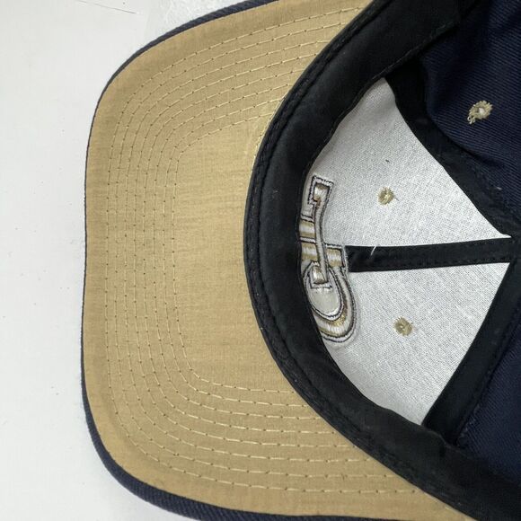 Georgia Tech Hat Mens Blue Yellow Fitted 7 3/8 Zephyr Buzz NCAA Football Cap - Picture 8 of 9